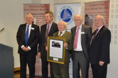 8 October 2015, National Library of Ireland, President Higgins launches the Joint FULS/FLHS Hidden Gems and Forgotten People project. The Federations present the President with a special article about his old National School Master.