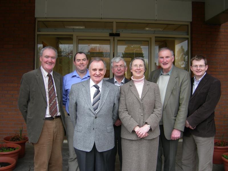 Johnny Dooher, Roddy Hegarty, Dr Neil McGleenon, John Bradley, Valerie Adams, Dr Bill MacAfee and Dr William Roulston