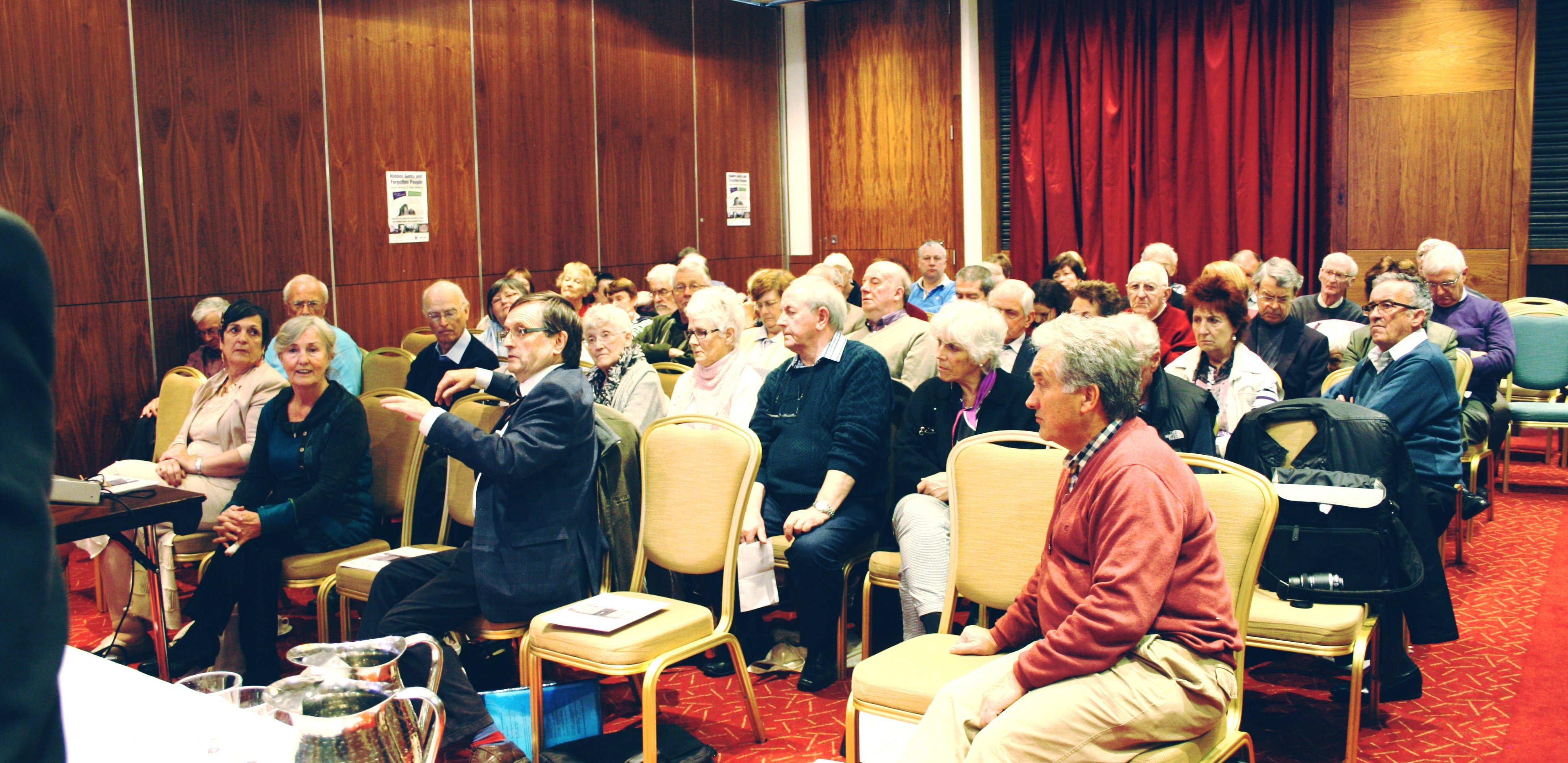Dr Walker makes a point in the round-up session - Photo: Pat Devlin
