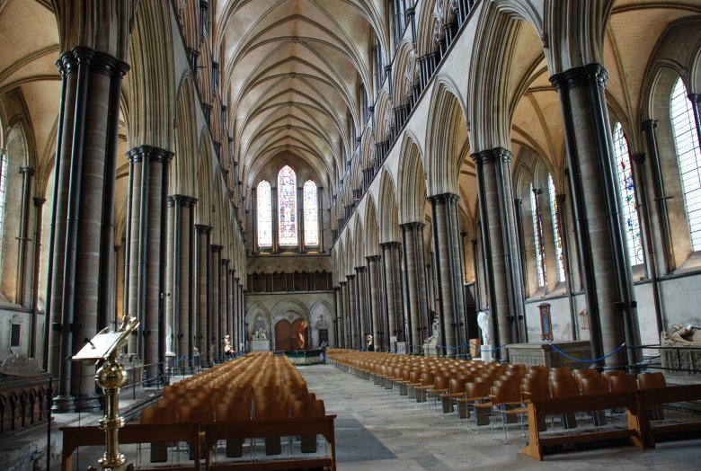inside Salisbury Cathedral